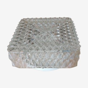 Square glass ceiling light