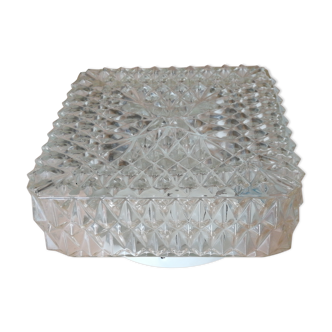 Square glass ceiling light