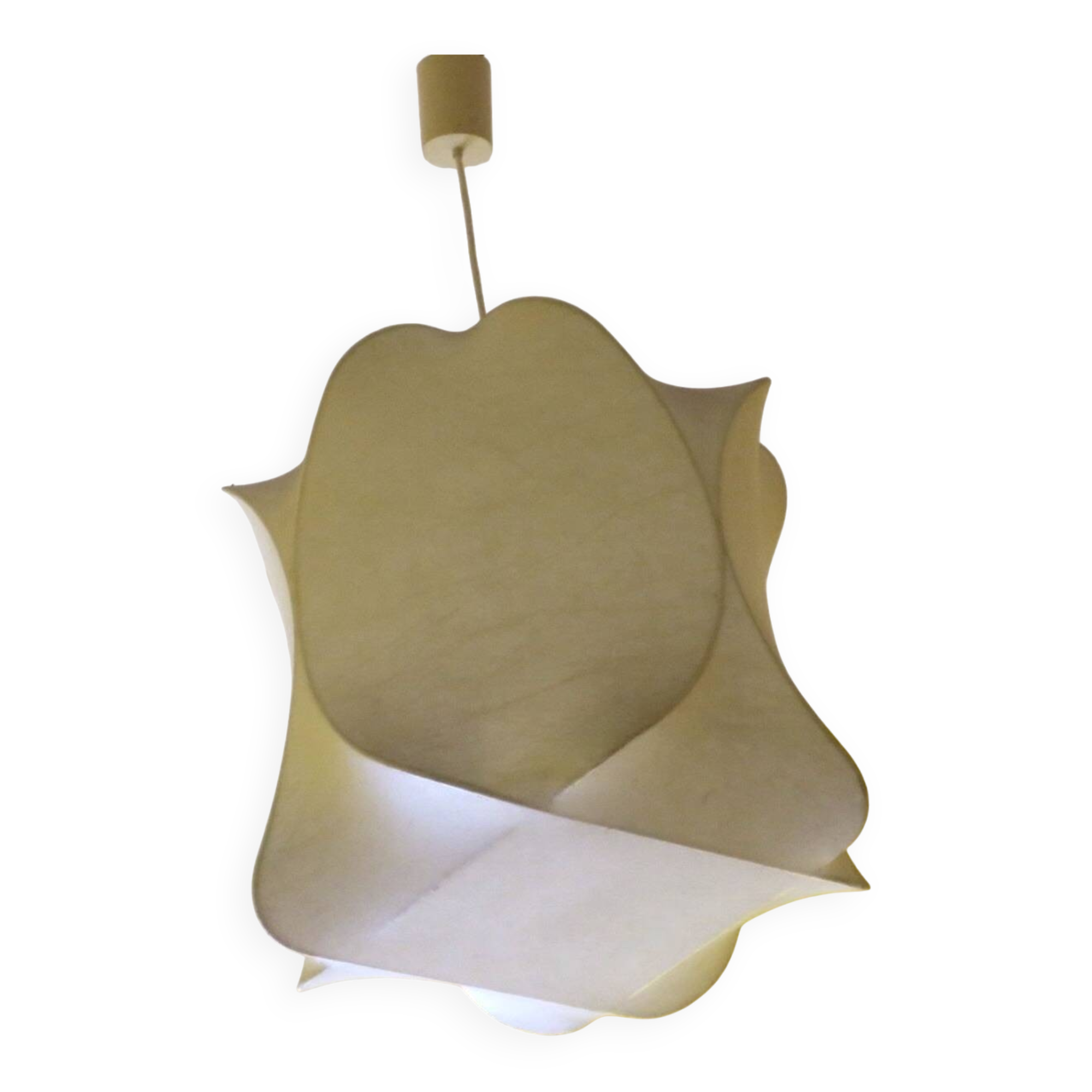 Cocoon pendant light Achille Castiglione attr., Italy 1960s