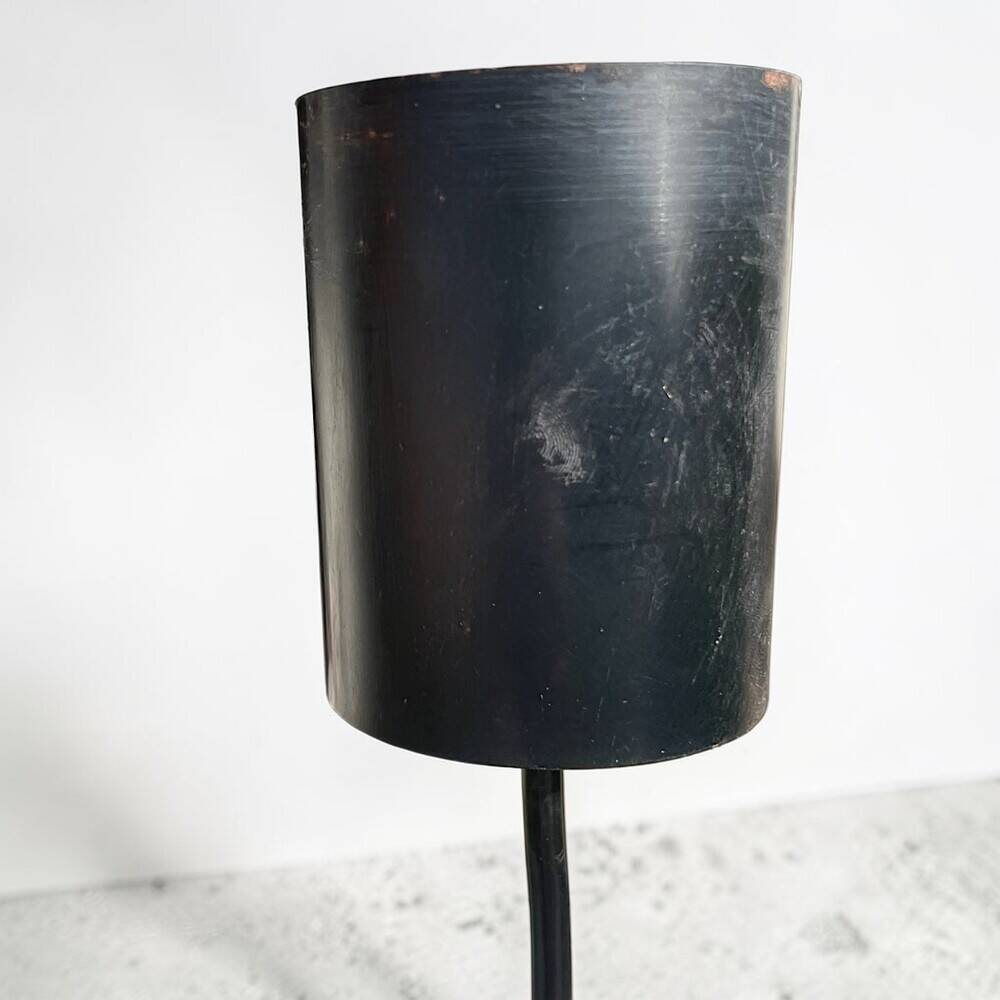 Lampe suspendue en aluminium argenté de l'ère spatiale