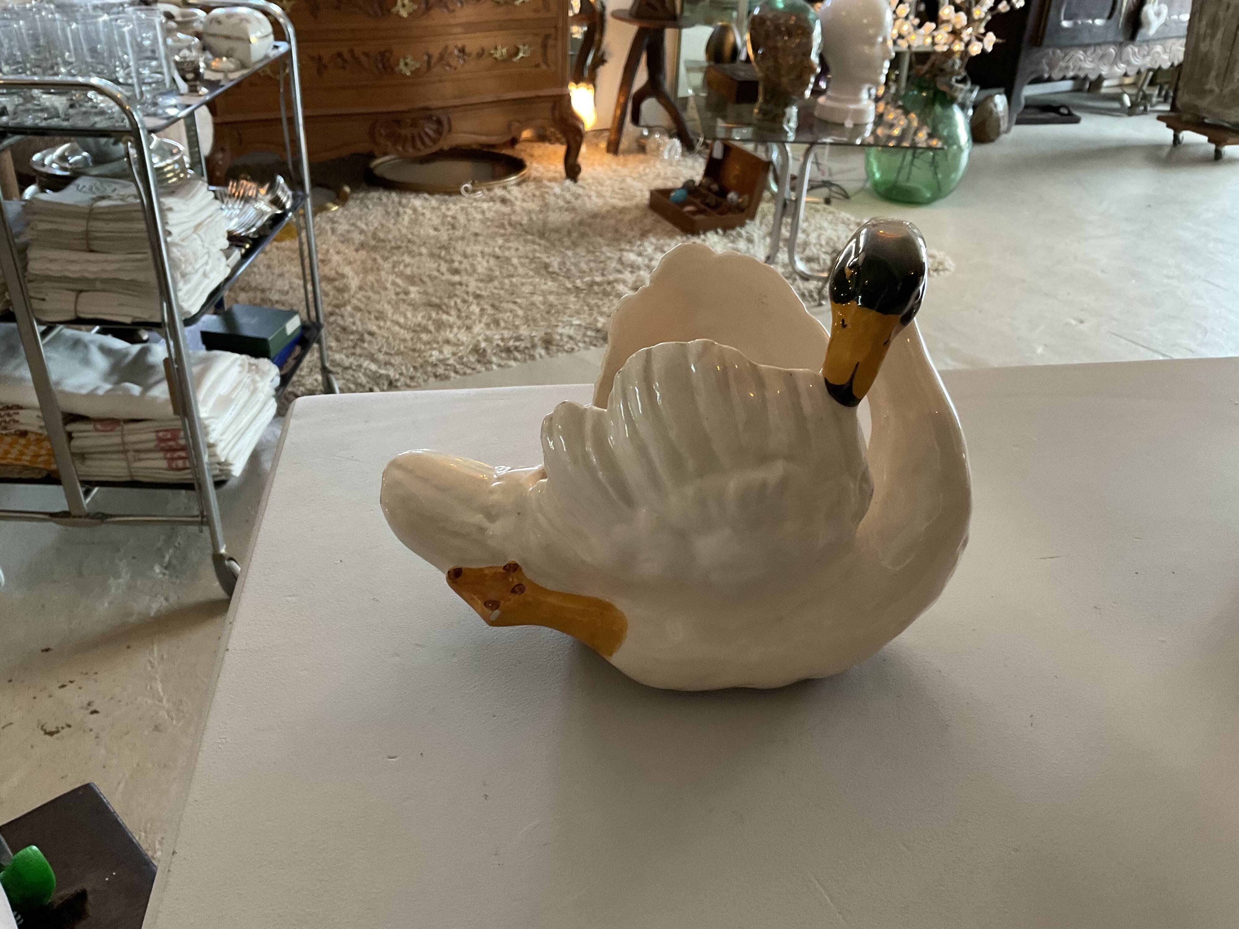 Empty swan pocket. Vallauris. Jérôme Massier .vintage