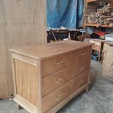 Commode pieds compas grande largeur