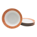 6 Porcelain Deep Plates “Winterling, Roslau - Bavaria”