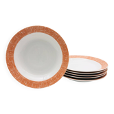 6 Assiettes Creuses en porcelaine « Winterling, Roslau - Bavaria»