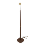 Scandinavian floor lamp in teak and metal, Sweden, 1950