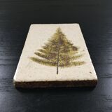 Paper press fern decoration