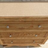 Art Deco 3-drawer wooden chest of drawers - Completely restored and refurbished -