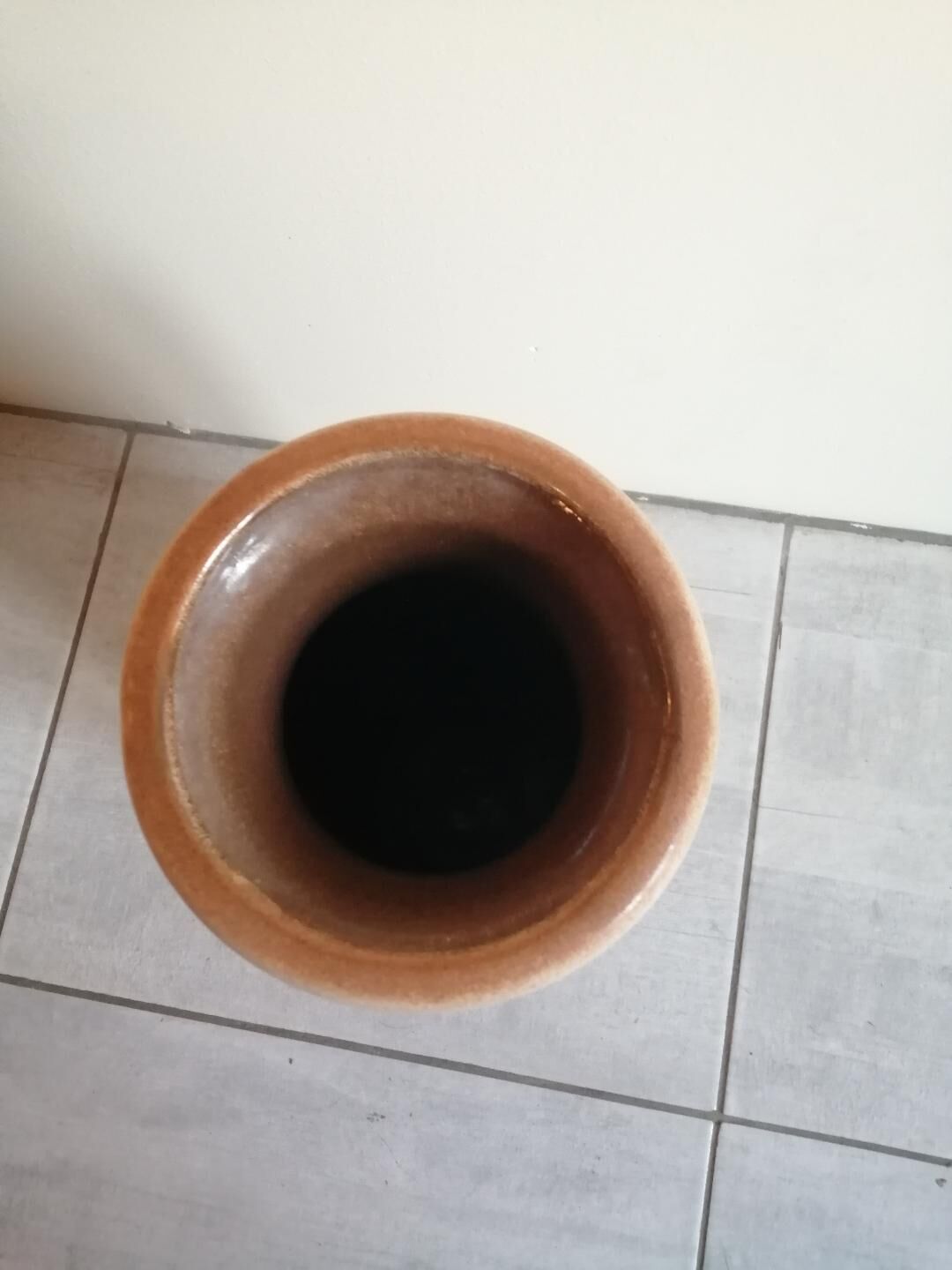 Large vase in fatty lava signed SCHEURICH