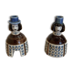 A PAIR OF CANDLEHOLDERS SIGNED "SCANDINAVIAN DESIGN" 1950.