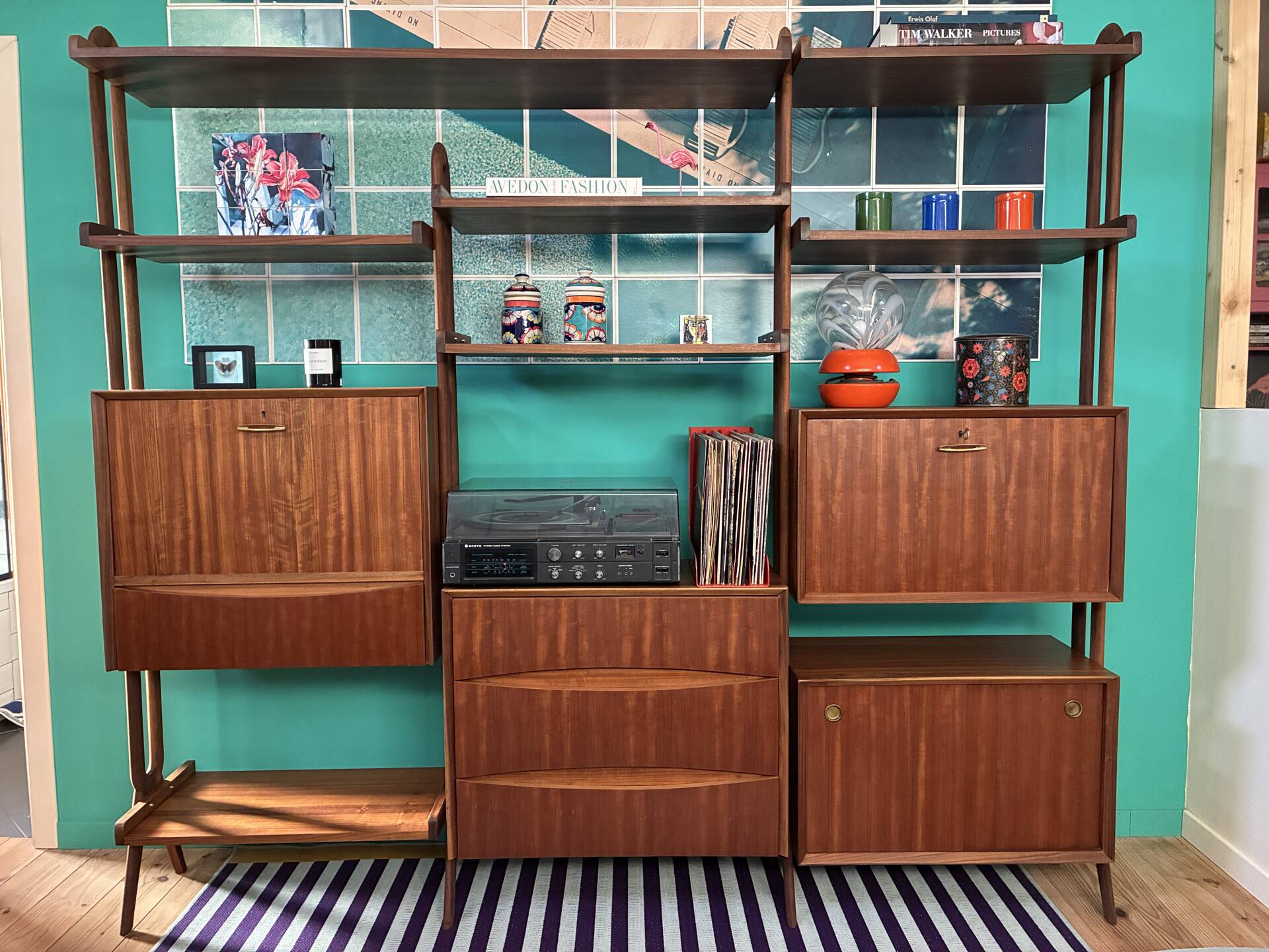 Bibliothèque Vintage Scandinave