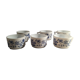 Arcopal vintage blue flowers 6 coffee cups pattern blue flowers
