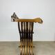 Chaise Florentine Savonarole pliante, bois, style renaissance