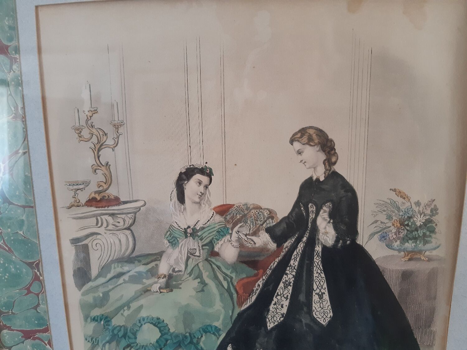 Art frame - the illustrated fashion 1863 no. 44 "Madame Lise's dresses"