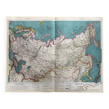 Old USSR map — Trade flows & Geography | Siberia, East Asia