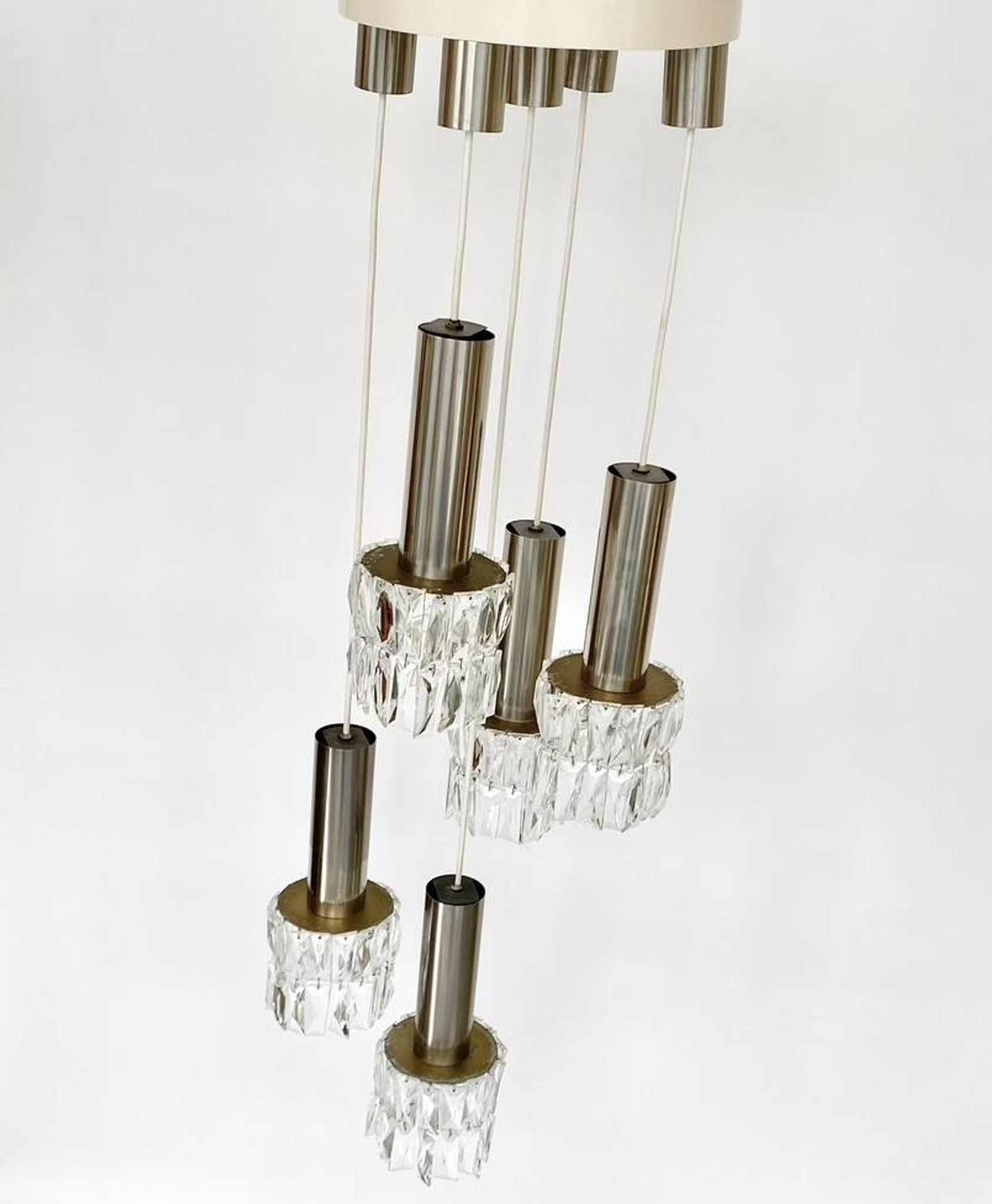 Vintage 70s waterfall chandelier