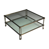 Table basse en verre vintage