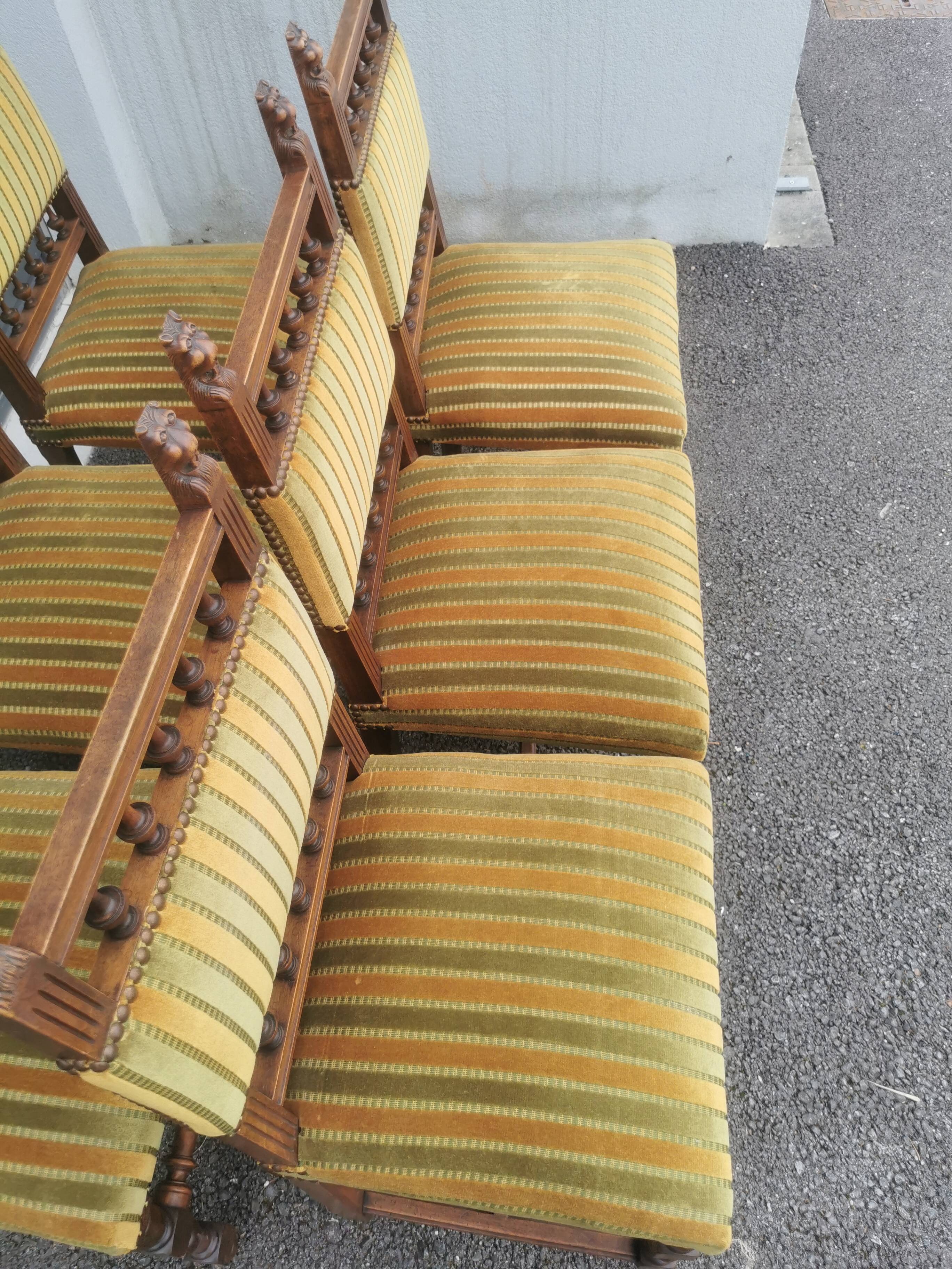 6 chaises style Henri II
