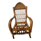 Fauteuil en rotin pour enfant