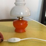 Opaline bedside lamp