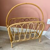 Rattan magazine holders