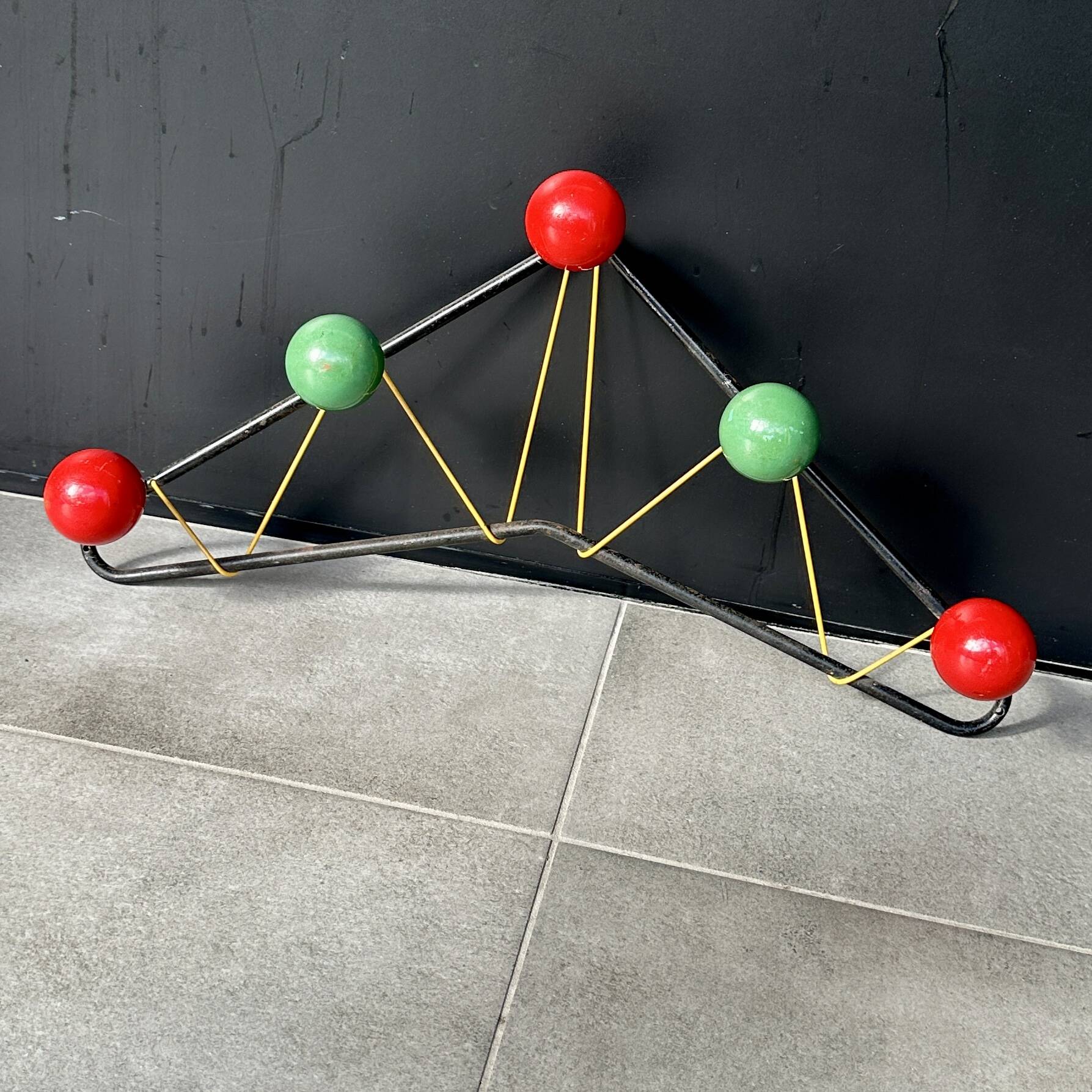 Vintage wall coat rack 1950s - Roger Feraud
