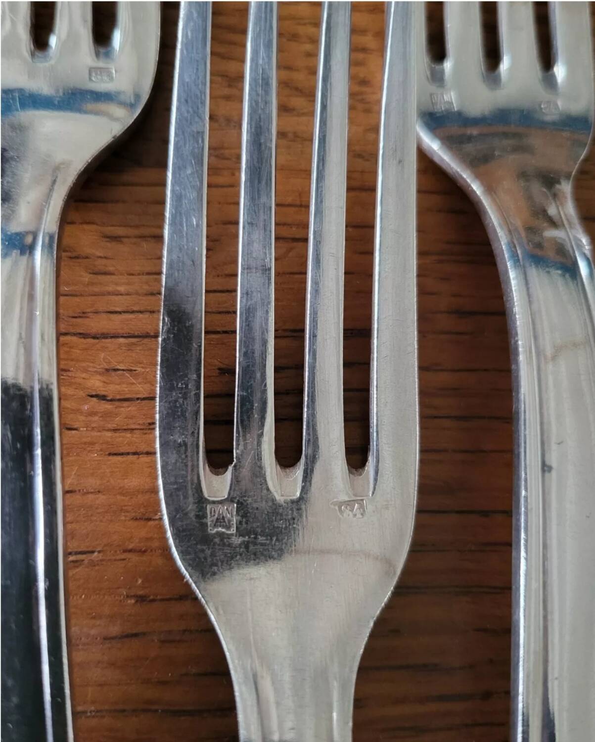 11 Fourchettes en Métal Argenté Orfèvre DAM  20.5 cm