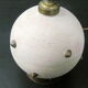 Vintage ball lamp 1950 ceramic & brass