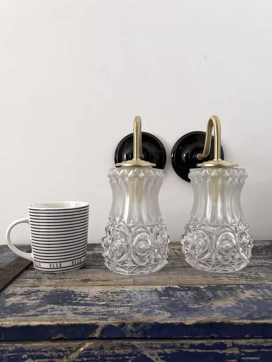 Pair of Art Deco wall sconces