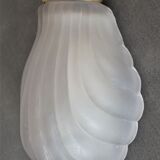 Vintage glass shell wall lamp