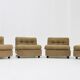 Vintage Amanta lounge chairs by Mario Bellini for C&B Italia, set of 4