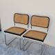 Paire de chaises b32 de Marcel Breuer en cannage