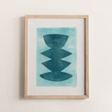 Duo of paintings on paper - M430 and M405 - signed Eawy