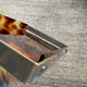 Vintage plateau in tortoiseshell lucite, Maison Mercier style.