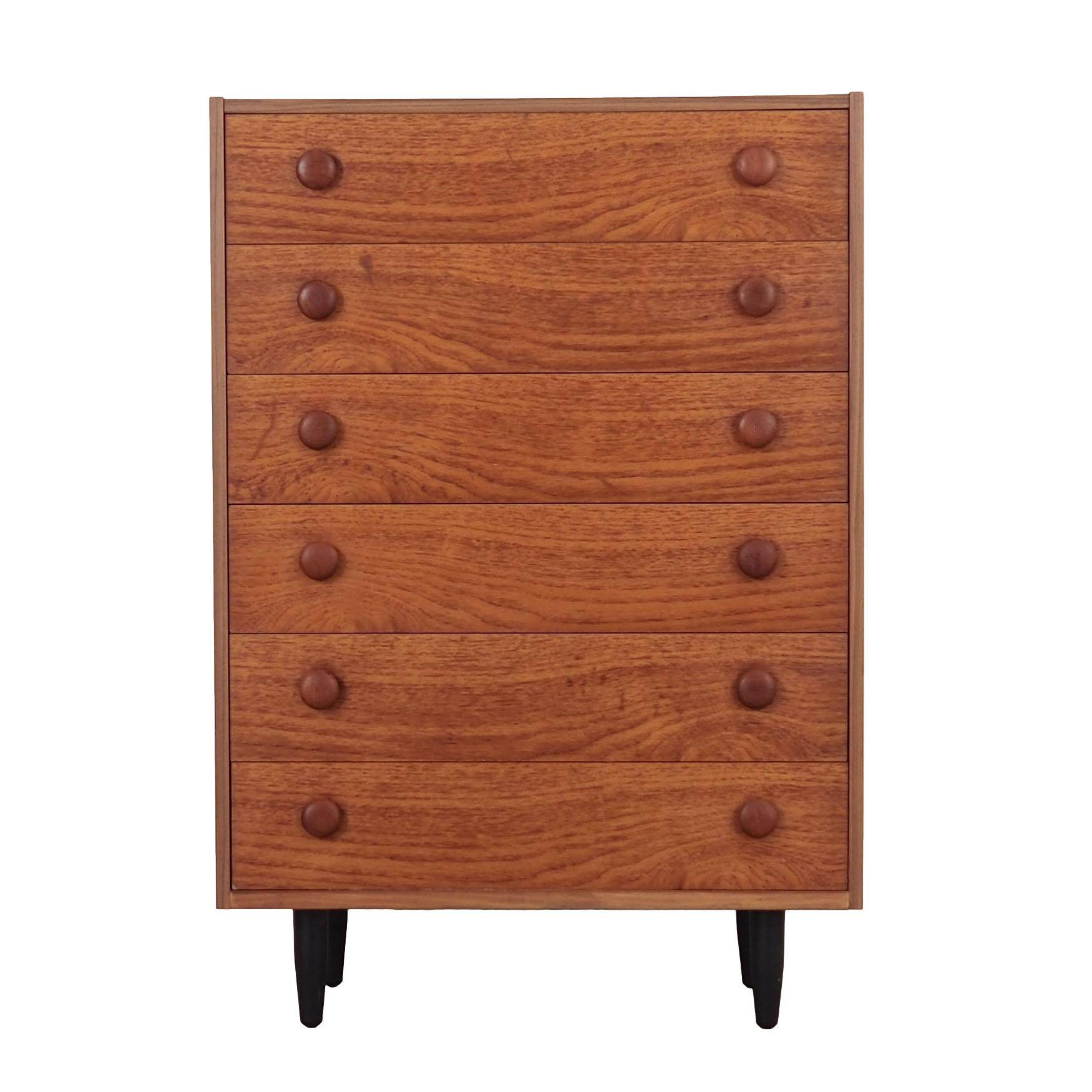 Teak chest of drawers, Danish design, 1960s, production: Denmark