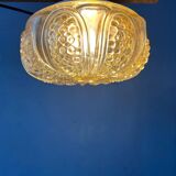 30s flush mount glass ceiling lamp