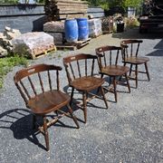 4 western-style bistro chairs in beech wood