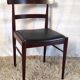 Chaise style scandinave en bois massif années 60