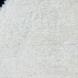 Handmade Beni Ourain Rug: Black & White Moroccan Wool Carpet 150/250cm