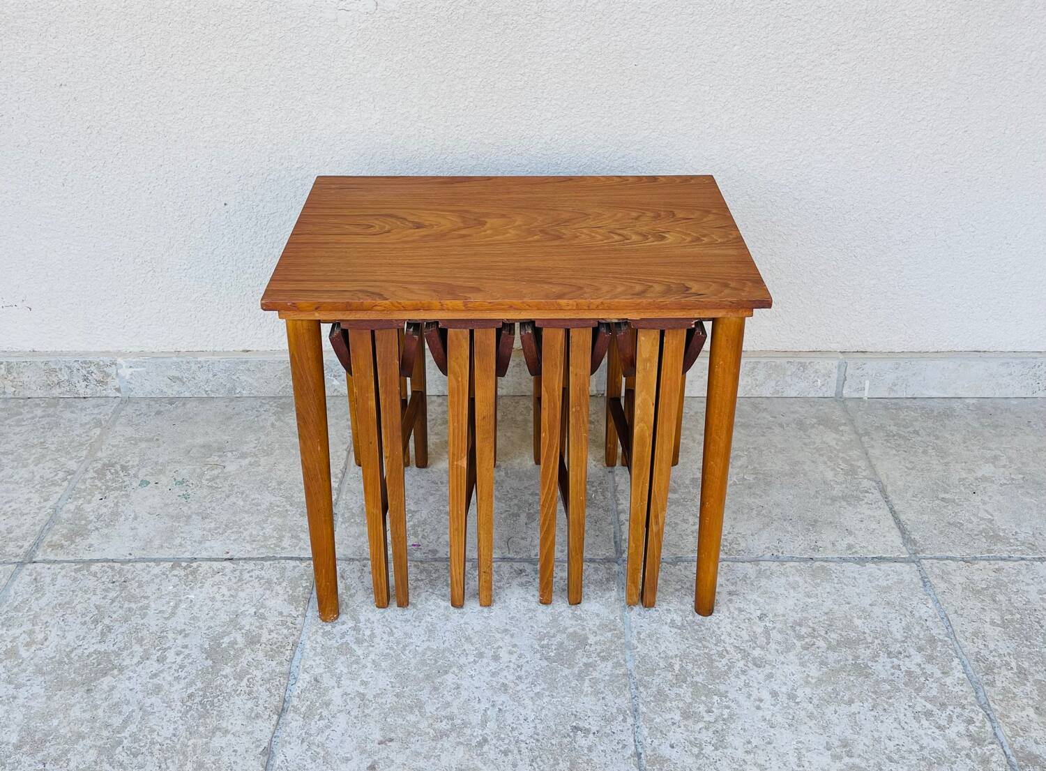 Scandinavian teak coffee tables, 1960.