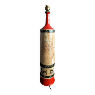 Gilbert Portanier (1926-2023) Grande Bouteille Ou Pied De Lampe Années 70