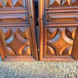 2 pairs of 19th century walnut doors