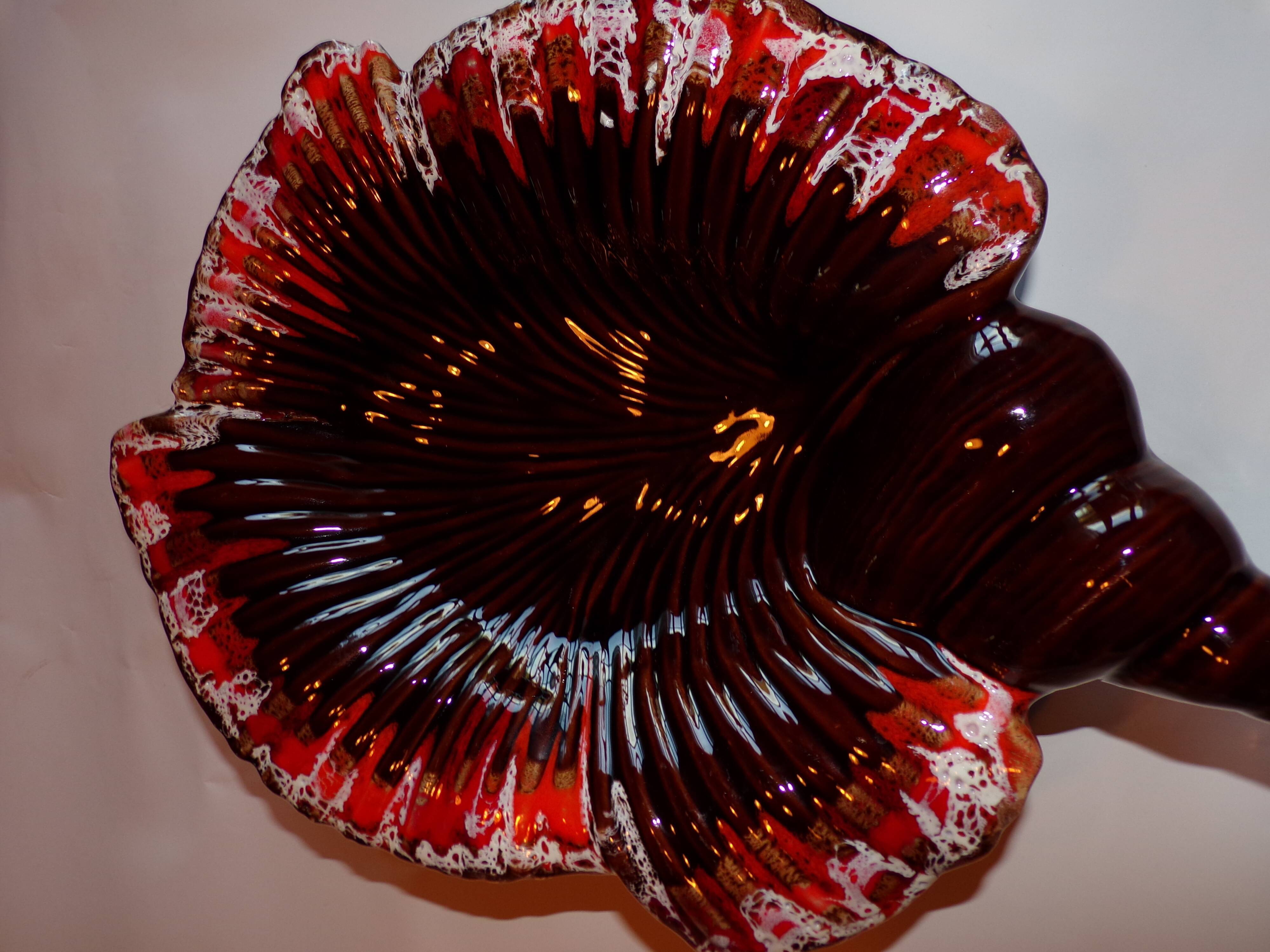 Dish Vallauris Red Brown