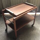 Scandinavian 60s serving table on wheels