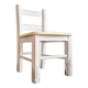 Antique wooden children's bistro chair - patinated white
