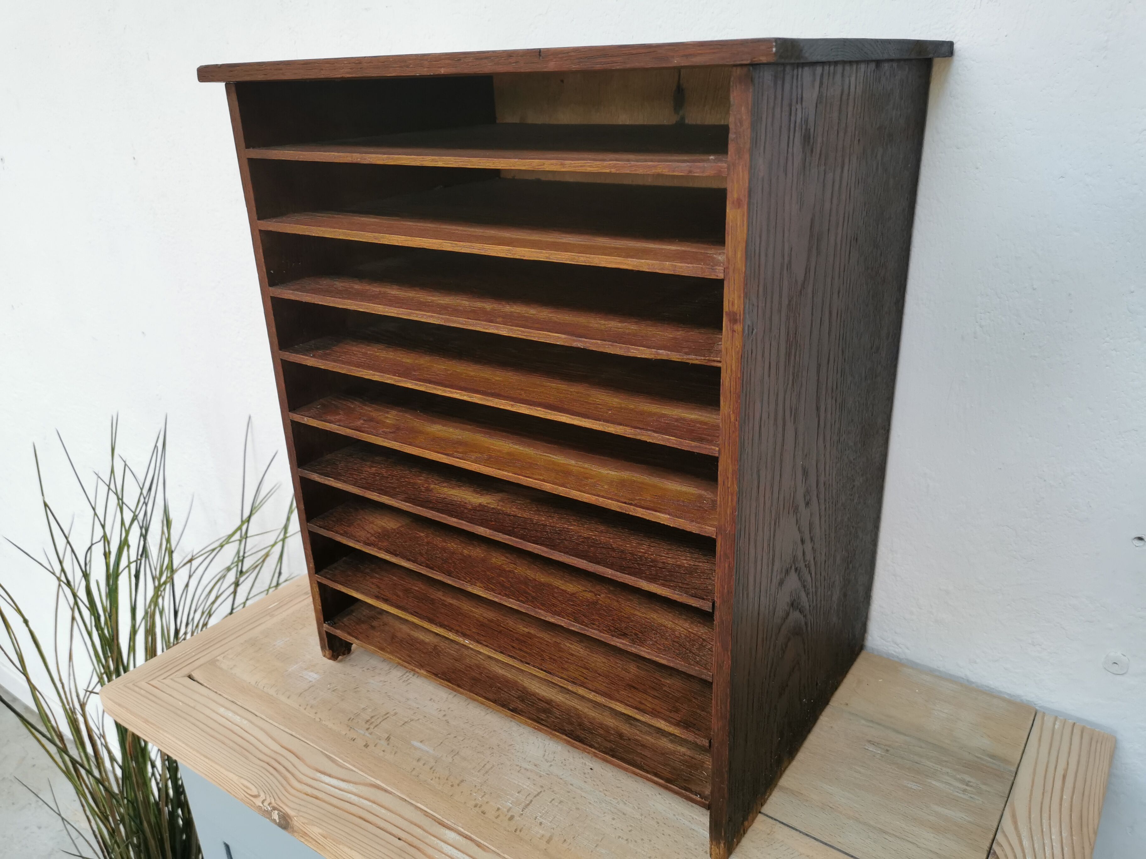 Range document vintage classeur trieur