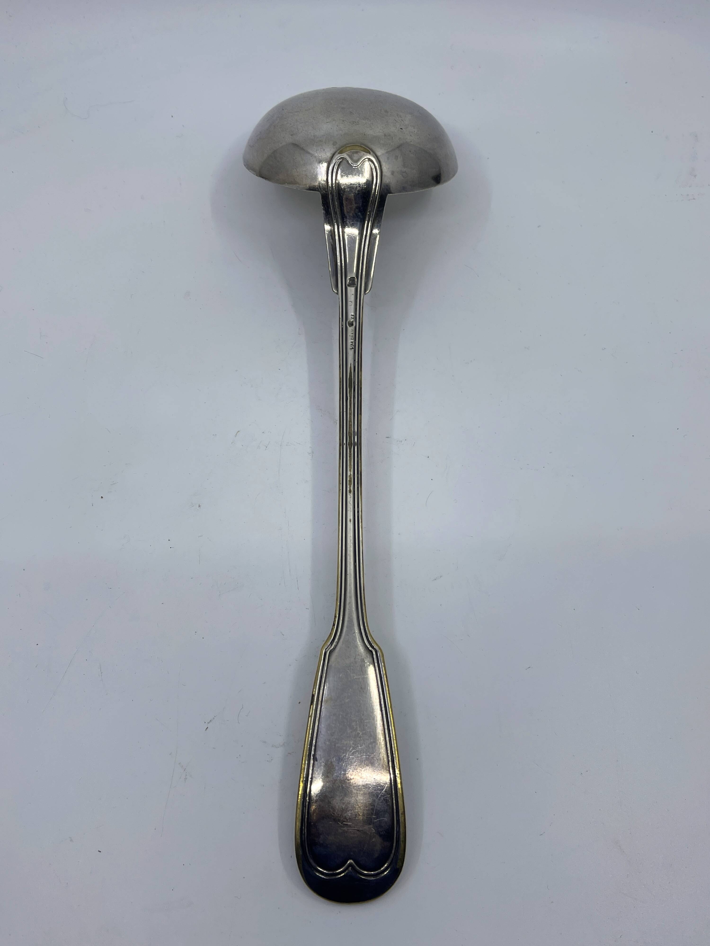Silver-plated ladle