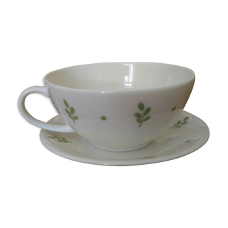 Narumi japanese porcelain cup and saucer