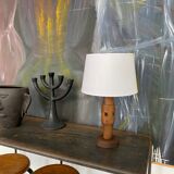 Modernist vintage wood lamp