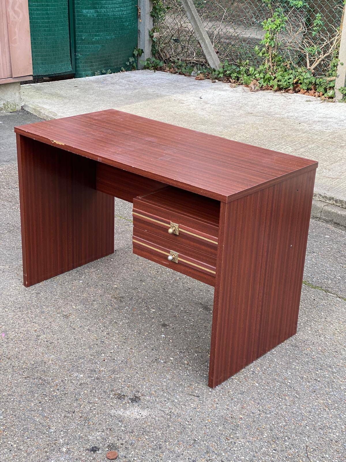 Vintage Scandinavian desk Gauthier boat 1980 in wood