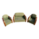 Art Deco sofa and armchairs